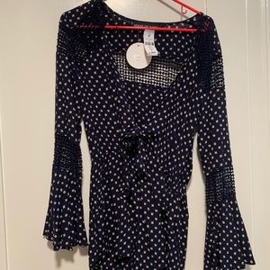 LF romper bell bottom sleeves